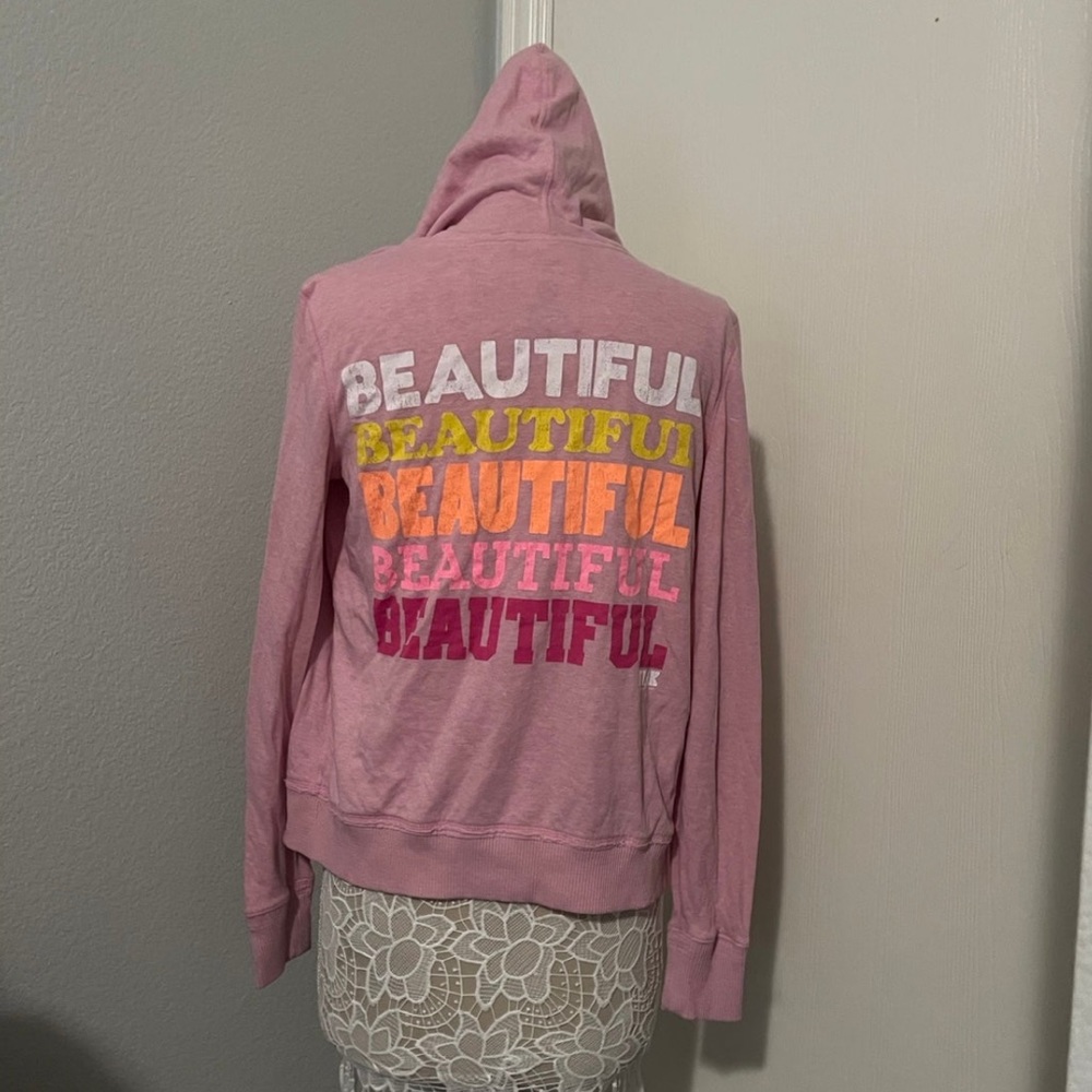 Victoria’s Secret pink jacket 
size M in pink pajamas long sleeve shirt
Size L